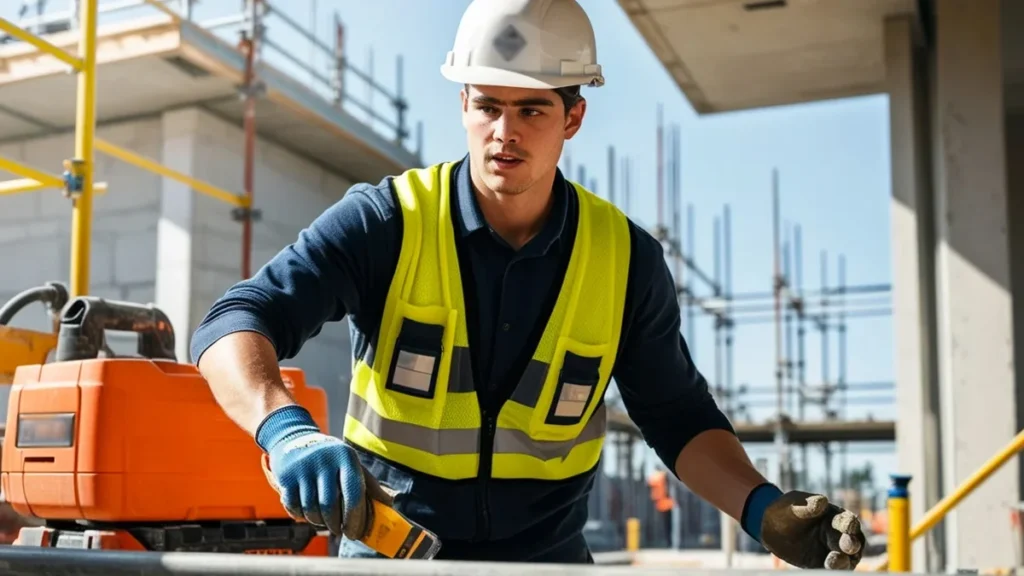 Ilustração representando acidente de trabalho e os direitos do trabalhador