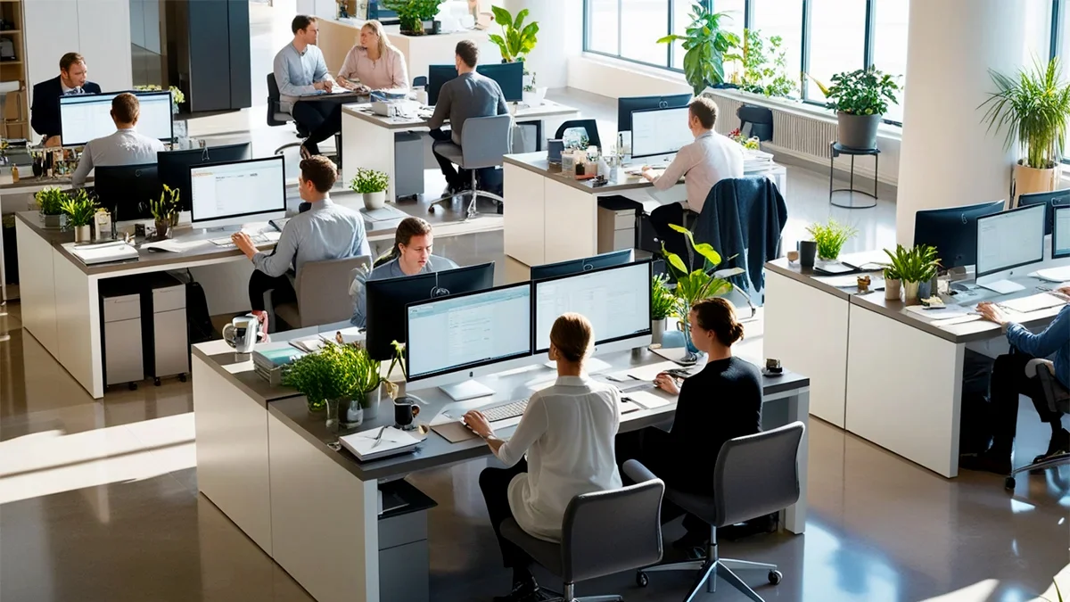 Técnico analisando dados confidenciais de clientes em ambiente profissional, ilustrando a responsabilidade jurídica ao lidar com informações sensíveis.