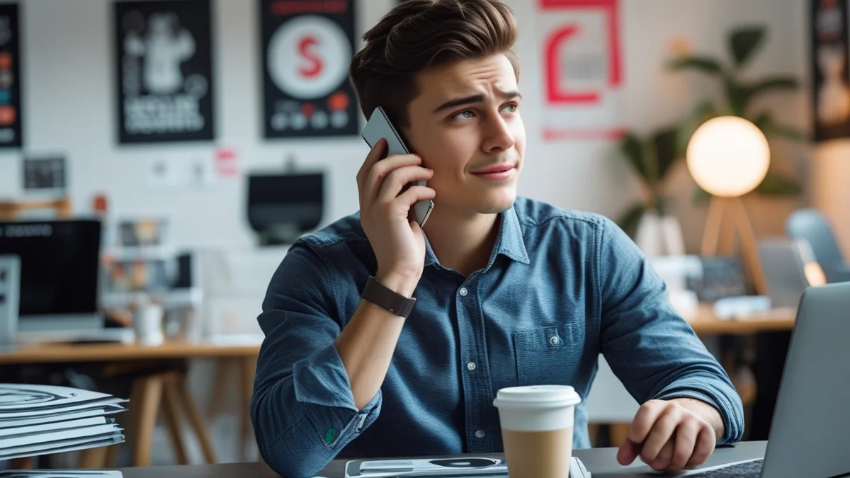 Um advogado especialista em direito do trabalho, com um notebook, explica para um trabalhador em home office os direitos e regras do teletrabalho, incluindo controle de jornada e reembolso de custos. A cena representa a consultoria jurídica para esclarecer dúvidas sobre os direitos do trabalhador remoto.