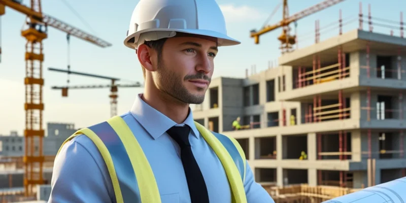 trabalhador com capacete e colete de segurança ouve atentamente, representando a busca por conhecimento sobre as obrigações da empresa com a proteção individual.