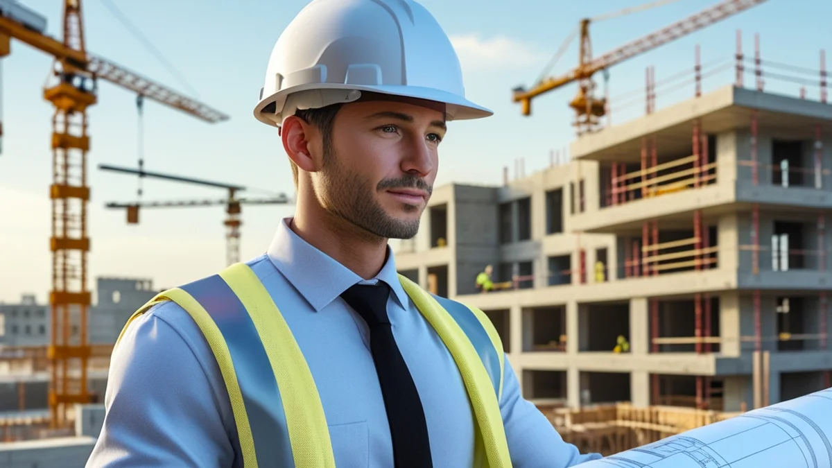 trabalhador com capacete e colete de segurança ouve atentamente, representando a busca por conhecimento sobre as obrigações da empresa com a proteção individual.