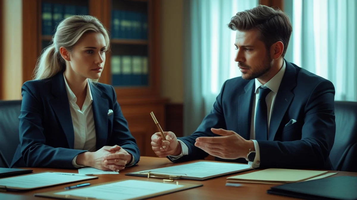 Foto de duas mãos de um casal se cumprimentando sobre documentos em uma mesa de reunião, simbolizando um acordo amigável e a resolução de conflitos no divórcio por meio da mediação ou conciliação. A imagem representa o caminho para um divórcio menos litigioso e mais colaborativo.
