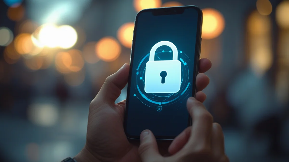 Imagem de uma mão segurando um smartphone com o ícone de cadeado sobre um CPF, simbolizando a segurança de dados e a proibição de empresa consultar o CPF sem permissão. Contexto da Lei Geral de Proteção de Dados (LGPD) e direitos do consumidor.