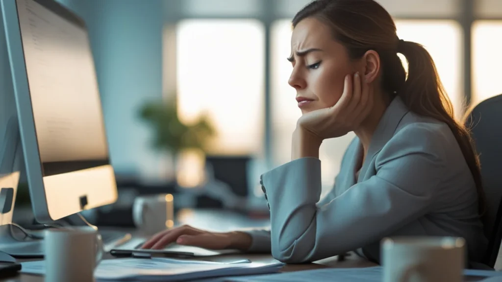 Trabalhador sobrecarregado com diversas tarefas simbolizando o acúmulo de função e o direito à indenização salarial.