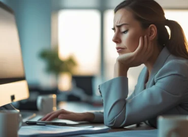 Trabalhador sobrecarregado com diversas tarefas simbolizando o acúmulo de função e o direito à indenização salarial.