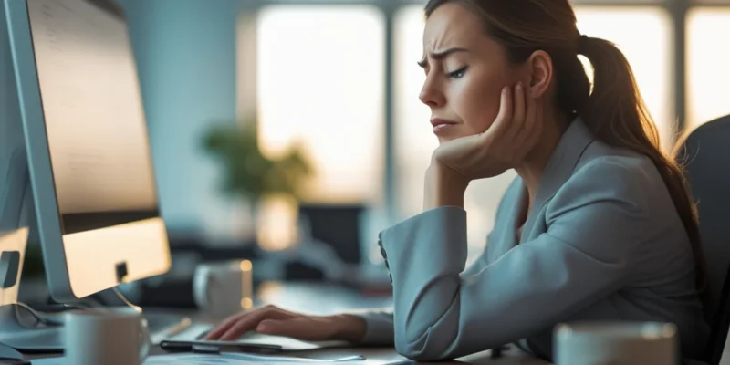 Trabalhador sobrecarregado com diversas tarefas simbolizando o acúmulo de função e o direito à indenização salarial.