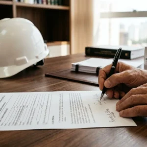 Documentação técnica PPP sobre mesa de madeira para pedido de aposentadoria especial de trabalhador exposto a risco.